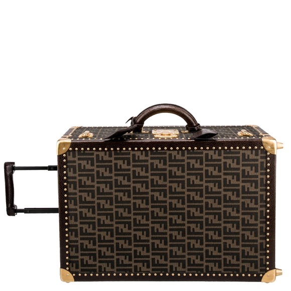 Fendi unisex FF Zucca monogram logo luggage trunk briefcase bag !collectable! - Picture 3 of 17